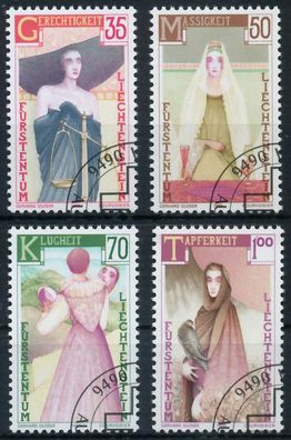 Liechtenstein 1985 Nr 871-874 gestempelt SAF199E