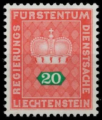 Liechtenstein Dienstmarken 1968 Nr 47 postfrisch SB3B3DE