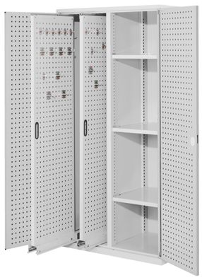 Kappes ®RasterPlan Vertikalschraenke 1950x1000x600mm Modell 80 Lochplattentueren li