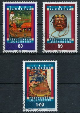 Liechtenstein 1993 Nr 1061-1063 gestempelt SB45D32