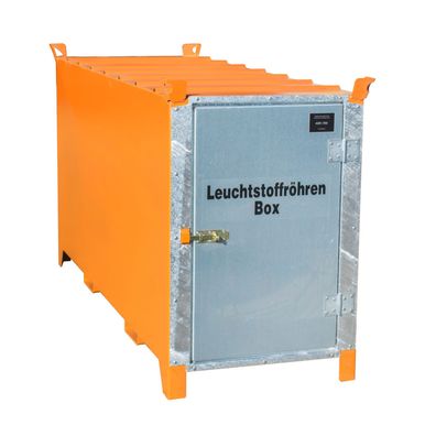 Bauer Leuchtstoffroehren-Box SL 200 nach ADR/RID 1.1.3.10c, Gelborange mit verzinkte