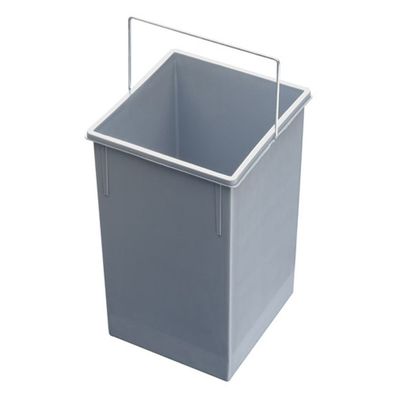 Hailo Inneneimer 14l aus Kunststoff hellgrau fuer Multi-Box 2x14 / duo L [Sonderakti