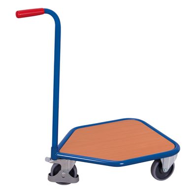 VARIOfit Griffroller mit Boden in Buchendekor 565x450mm RAL 5010 Enzianblau