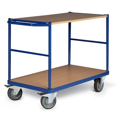 Bako Logistiksysteme Tischwagen F350 mit 2 Ladeflaechen und Schiebegriff 1000x600mm