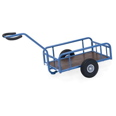 Fetra Handwagen mit Gelaender und Polyurethanbereifung 795x445mm