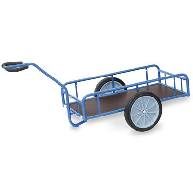 Fetra Handwagen mit Gelaender 250mm hoch 1145x545mm Ladeflaeche Vollgummibereifung