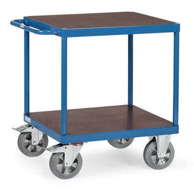 Fetra Super-MultiVario-Transporter Tischwagen mit quadratischen Ladeflaechen
