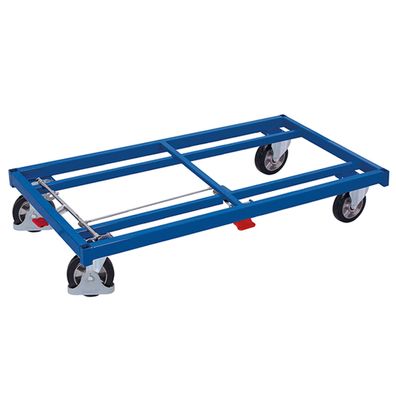 VARIOfit Schwerlastwagen Elastikbereifung 1200kg Tragkraft 1380x880mm Enzianblau RAL