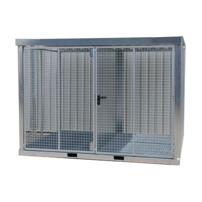 Bauer Gasflaschen-Container GFC-E/G M5 mit Gitterrostboden fuer 104x Gasflaschen Ø