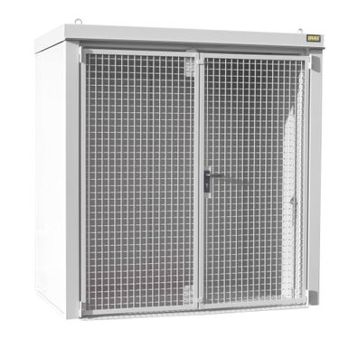 Bauer Gasflaschen-Container GFC-B M1, Grauweis fuer 28x Gasflaschen Ø 230 mm