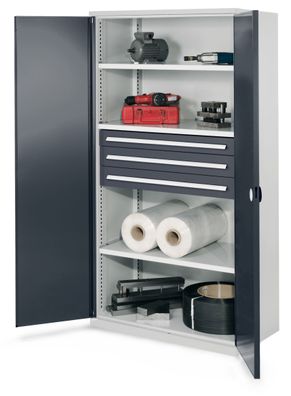 Kappes Schwerlastschraenke ohne Mitteltrennwand 1950x1000x600mm Modell 43 Doppelwand