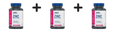 3 x Applied Nutrition Zinc Bisglycinate (90 Caps)
