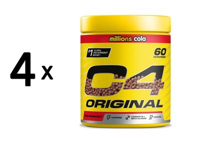 4 x Cellucor C4 Original (60 serv) Millions Cola