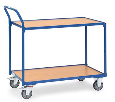 Fetra Tischwagen mit Holzwerkstoffplatten 2 Etagen 985x500x1040mm Ausenmas