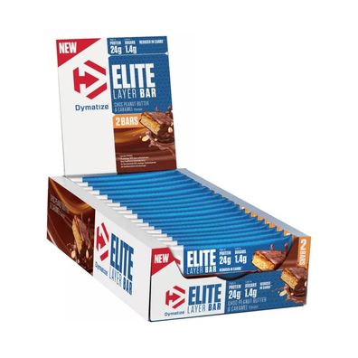 Dymatize Elite Layer Bar (18x60g) Choc Peanut Butter and Caramel
