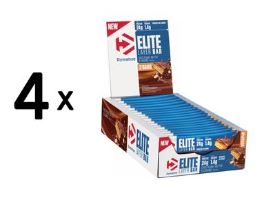 4 x Dymatize Elite Layer Bar (18x60g) Choc Peanut Butter and Caramel