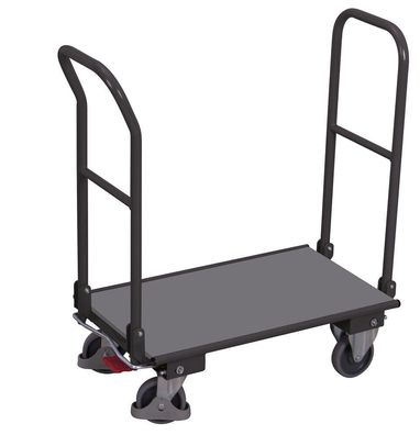 VARIOfit Klappbuegelwagen mit 2 Buegeln 900x600mm Anthrazitgrau RAL 7016