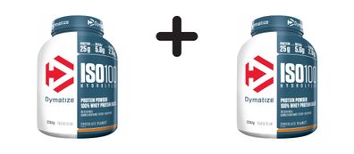 2 x Dymatize ISO 100 (2264g) Chocolate Peanut