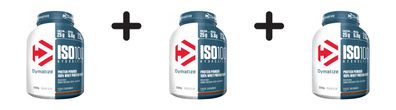 3 x Dymatize ISO 100 (2264g) Fudge Brownie