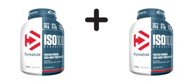 2 x Dymatize ISO 100 (2264g) Strawberry