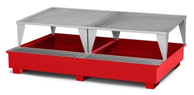 RR Industrietechnik Typ RTA-22 Auffangwannen fuer IBC aus Stahl mit Abfuellbereich R
