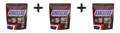 3 x Mars Protein Snickers Protein Powder (875g) Chocolate, Caramel and Peanut Flavour