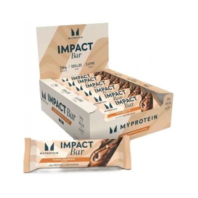 Myprotein Impact Protein Bar (12x64g) Fudge Brownie