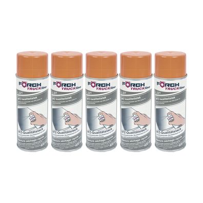 5x FOERCH NFZ-QUALITÄTSLACK L221 0.4 LTR Lackspray Landmaschinen Bau