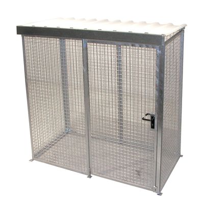 Bauer Gasflaschen-Container GFC-M1/D, mit Dach und Fluegeltor fuer 32x Gasflaschen ?