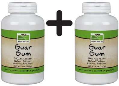 2 x NOW Foods Guar Gum, 100% Pure Powder - 227g