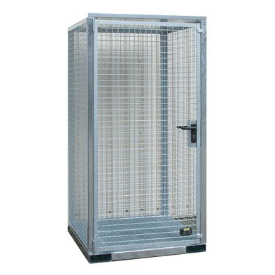 Bauer Gasflaschen-Container GFC-E/G M0 mit Gitterrostboden fuer 16x Gasflaschen Ø 2