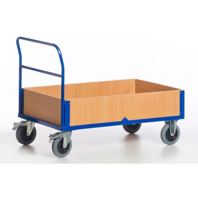 Rollcart Bordwandwagen mit 4 Waenden 850x470mm 500kg Tragkraft