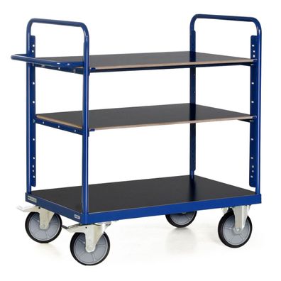 Bako Logistiksysteme Etagenwagen F600 mit 3 Ladeflaechen 600kg Tragkraft 1200mm hoch