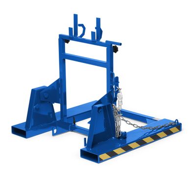 RR Industrietechnik Muelltonnenwender RAL 5010 enzianblau