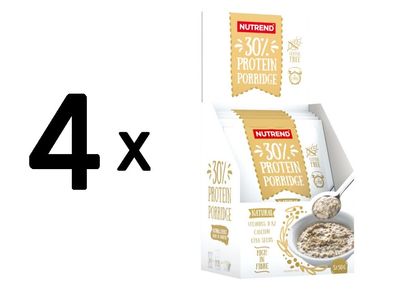 4 x Nutrend 30% Protein Porridge, Natural - 5 x 50g