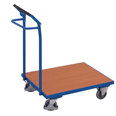 VARIOfit Schiebebuegelwagen mit Totmannbremse Enzianblau RAL 5010