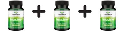 3 x Swanson Inosine, 500mg - 60 vcaps