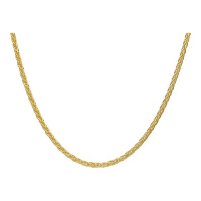 Goldkette für Anhänger Zopf Gold 333 Breite 1,6 mm Made in Germany JL48-05-0161