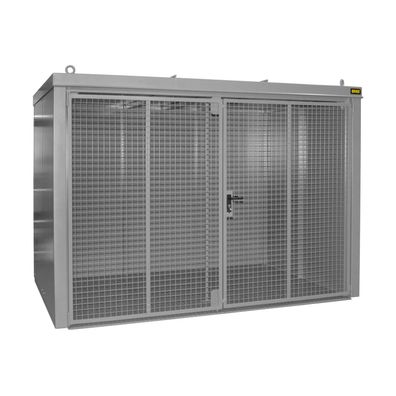 Bauer Gasflaschen-Container GFC-B M5, Mausgrau fuer 96x Gasflaschen Ø 230 mm