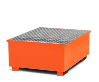 RR Industrietechnik Typ RTA-1 Auffangwannen fuer IBC aus Stahl mit Abfuellbereich RA