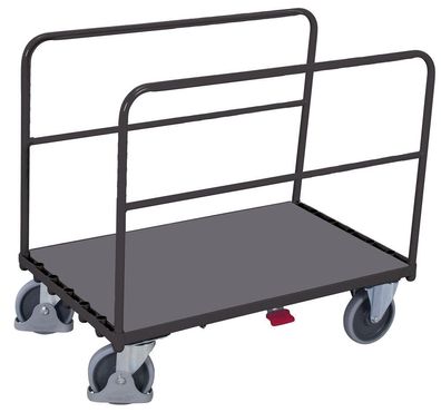 VARIOfit Seitenbuegelwagen mit 2 Rohrbuegeln 1075x640mm Anthrazitgrau RAL 7016