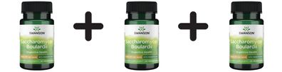 3 x Swanson Saccharomyces Boulardii - 30 vcaps