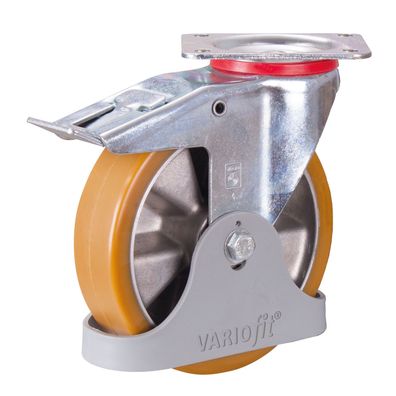 VARIOfit Polyurethanrolle Bremsrolle 92EUR Shore A 200x50