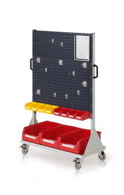 Kappes RasterMobil® mobiler Arbeitsplatzschrank Groese #4 1580x1000x500mm 6 Lochpla