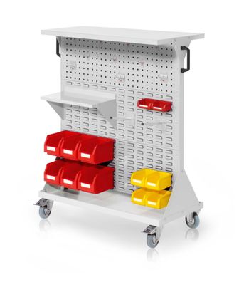 Kappes RasterMobil® mobiler Arbeitsplatzschrank Groese #3 1270x1000x500mm 32-teilig