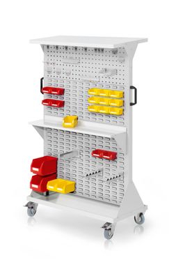Kappes RasterMobil® mobiler Arbeitsplatzschrank Groese #4 1580x1000x500mm 2x Lochpl