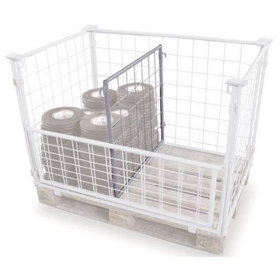 VARIOfit Palettenaufsatz Typ 62 und 64 Trenngitter aus verzinktem Stahl gerade 950x1