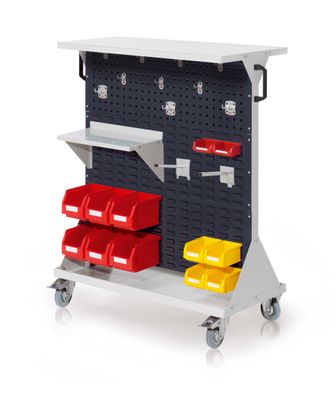 Kappes RasterMobil® mobiler Arbeitsplatzschrank Groese #3 1270x1000x500mm 32-teilig