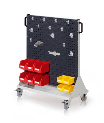 Kappes RasterMobil® mobiler Arbeitsplatzschrank Groese #3 1230x1000x500mm 4 Lochpla