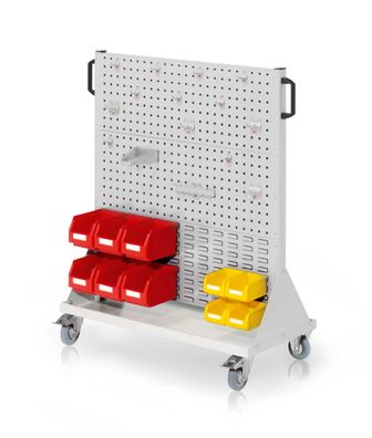 Kappes RasterMobil® mobiler Arbeitsplatzschrank Groese #3 1230x1000x500mm 4 Lochpla